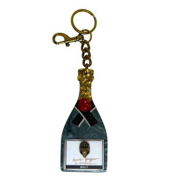 Kurt Geiger London Champagne Bottle Keyring (Sold Out) - Picture 2 of 4
